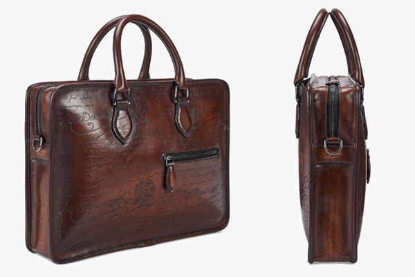 Berluti Un Jour Mini Leather Briefcase