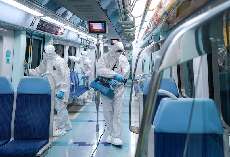 metro disinfection