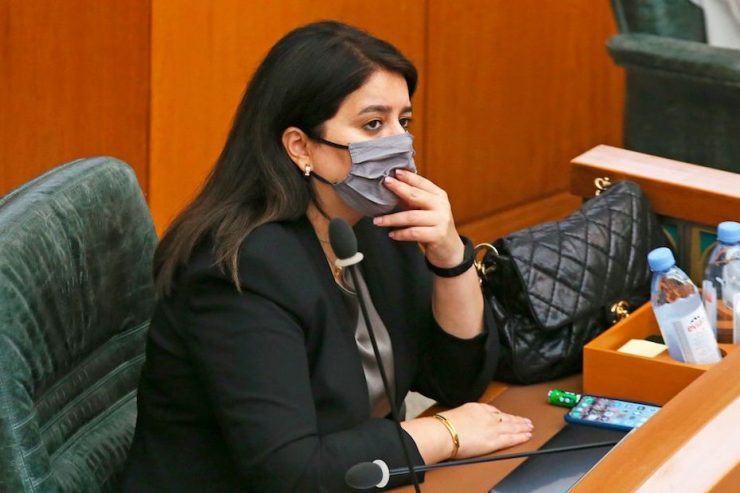 Kuwaiti minister of Public Works and minister of State for Housing Affairs Rana al-Fares