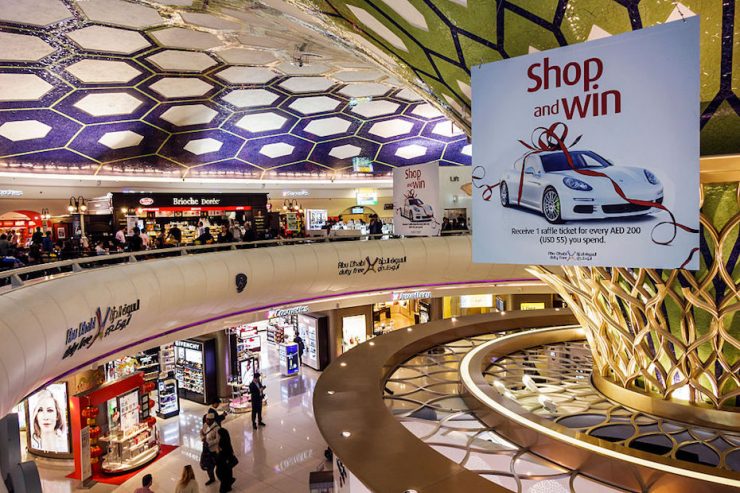 Abu Dhabi International Airport, shopping duty free