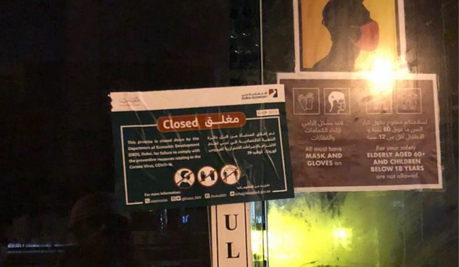 Closed Covid Dubai