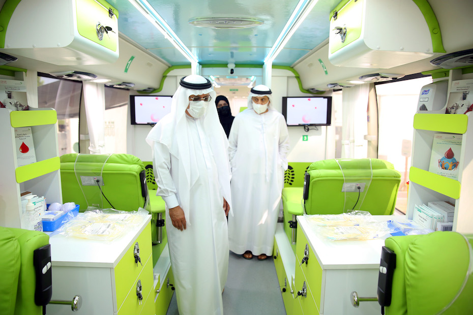 Dubai blood donation bus