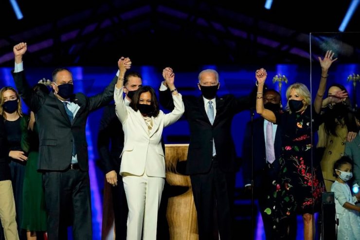 President-Elect Joe Biden And Vice President-Elect Kamala Harris Address The Nation After Election Win