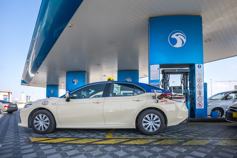 ADNOC Distribution cars taxi