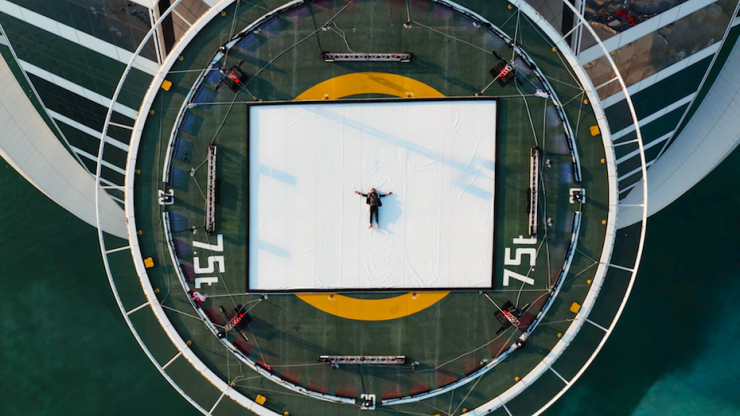 Sacha Jafri on the Burj Al Arab Jumeirah Helipad