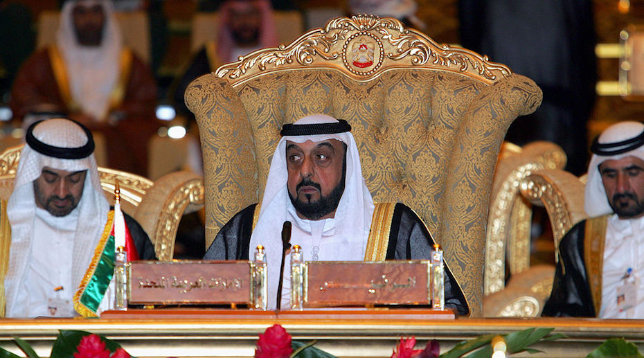 UAE President Sheikh Khalifa bin Zayed al Nahyan