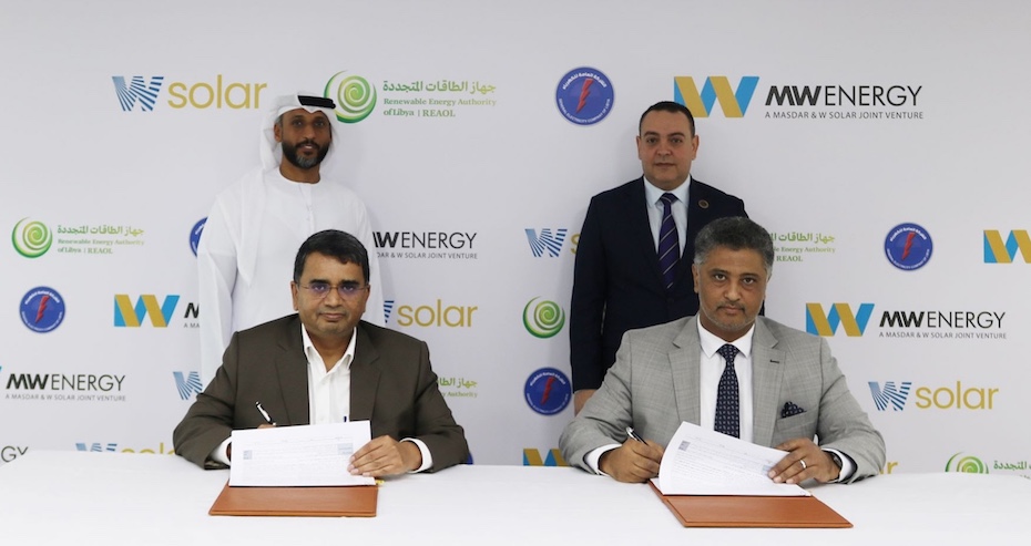 W Solar Libya mou investment in renewable energy sector