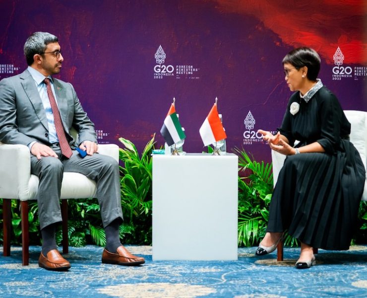 UAE foreign minister discusses bilateral cooperation with Indonesia