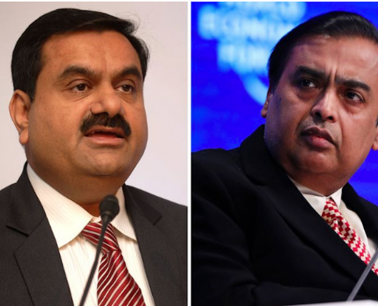 Mukesh Ambani pips Gautam Adani