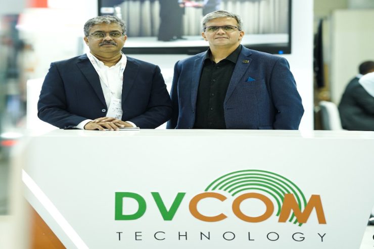 Renjan George and Sabu Thomas of DVCOM on the last day of GITEX