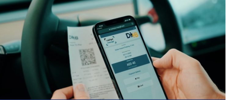 Customers can pay for parking at Dubai's DXB by scanning QR code