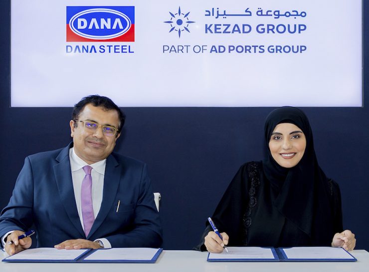 Dana Steel Kezad sign agreement