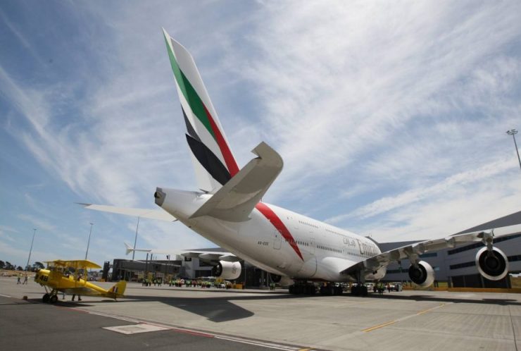 Emirates' A380 touches down in Auckland for first time since Feb 2020