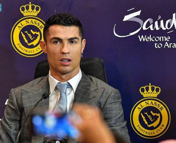 Al Nassr Club presents Ronaldo at a ceremenoy in Marsool Park, Riyadh courtesy SPA