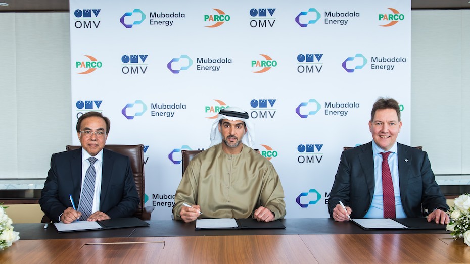 MOU signing - Mubadala Energy, OMV and PARCO join forces to explore opportunities in sustainable fuels