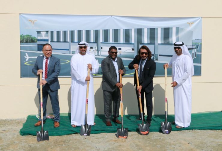 Ground breaking Dubai Helipark Aerospace Hub in Dubai