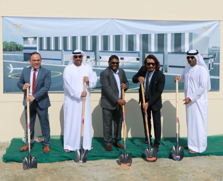 Ground breaking Dubai Helipark Aerospace Hub in Dubai