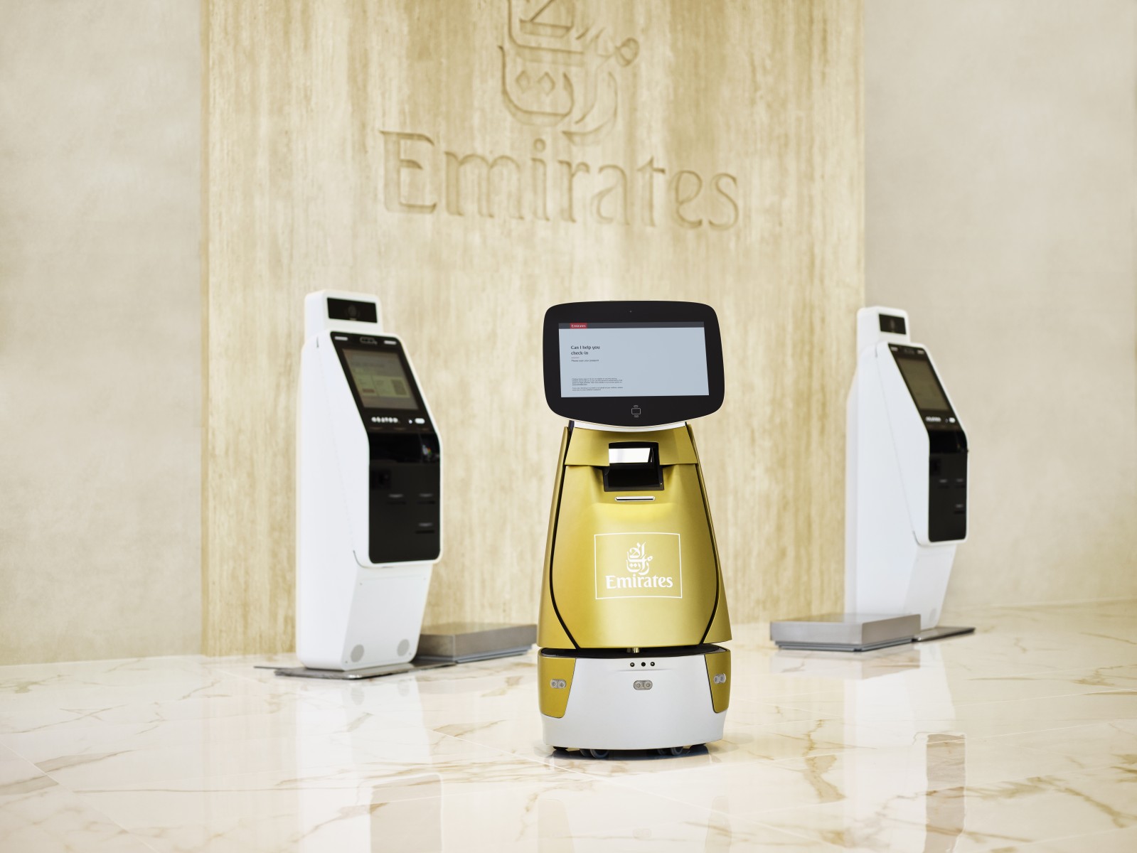 Emirates check-in robot