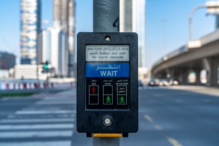 UAE pedestrian crossing