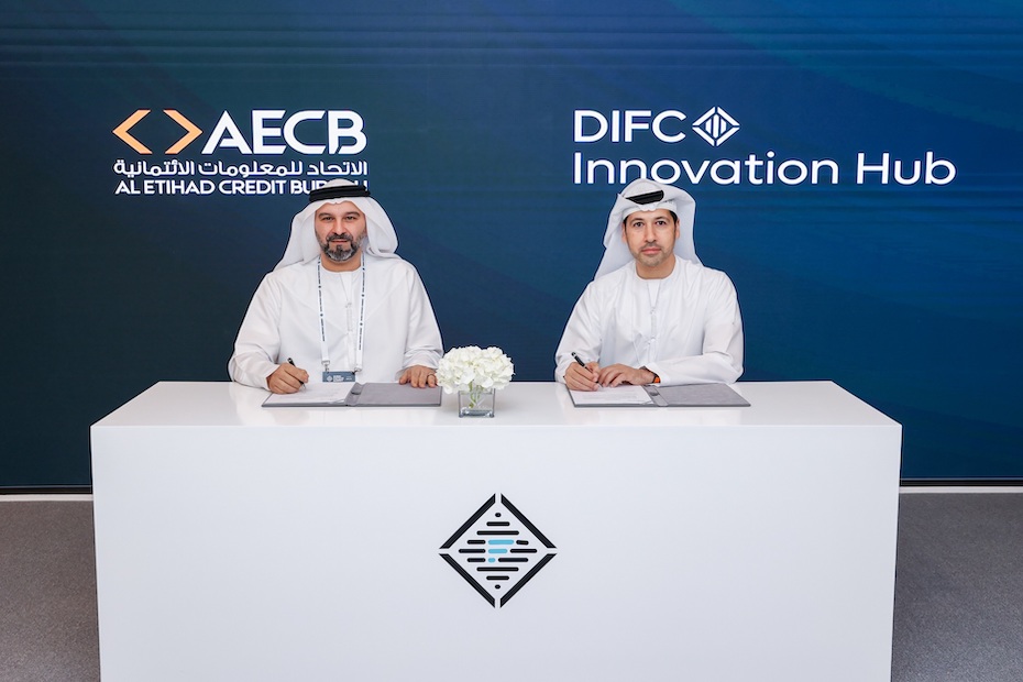 DIFC innovation Hub AECB sign agreement to support fintechs