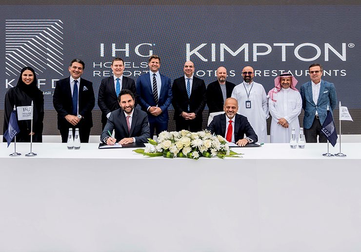 Kimpton Riyadh Saudi Arabia signing ceremony (Image: Supplied by IH Hotels and Resorts)