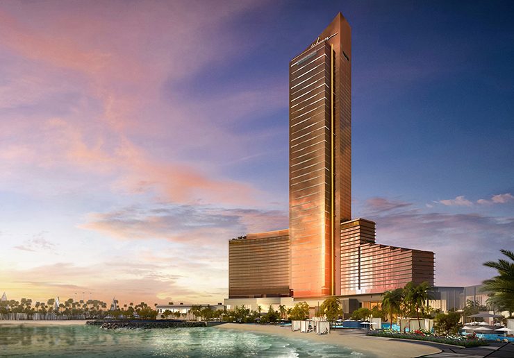 The resort will soar 305m off the ground. (Image: Supplied by Wynn Resorts)