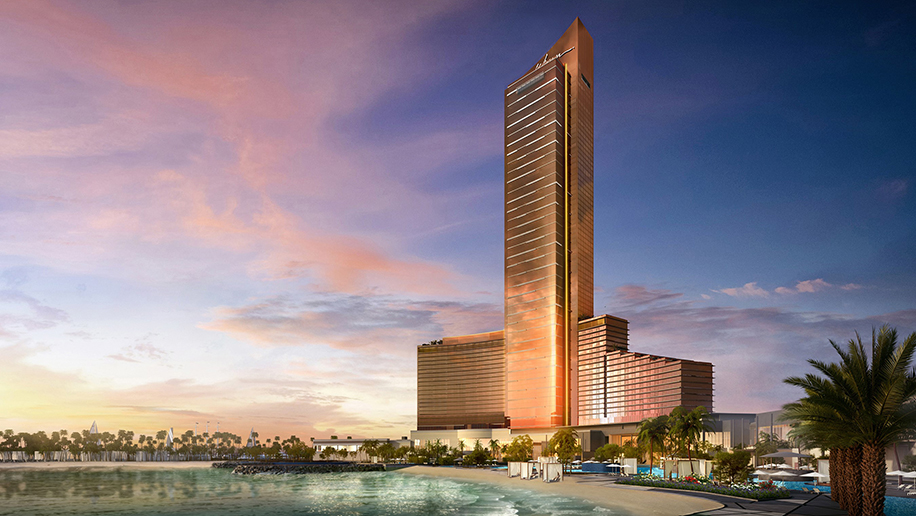 The resort will soar 305m off the ground. (Image: Supplied by Wynn Resorts)