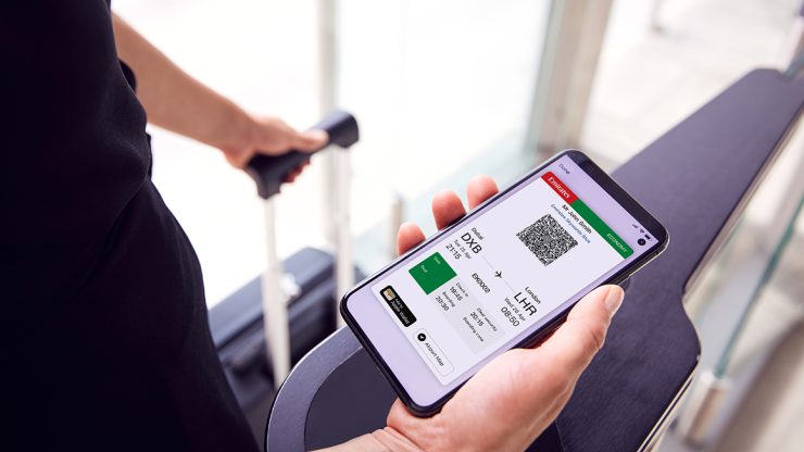 Emirates boarding pass (Image: Supplied by Emirates)