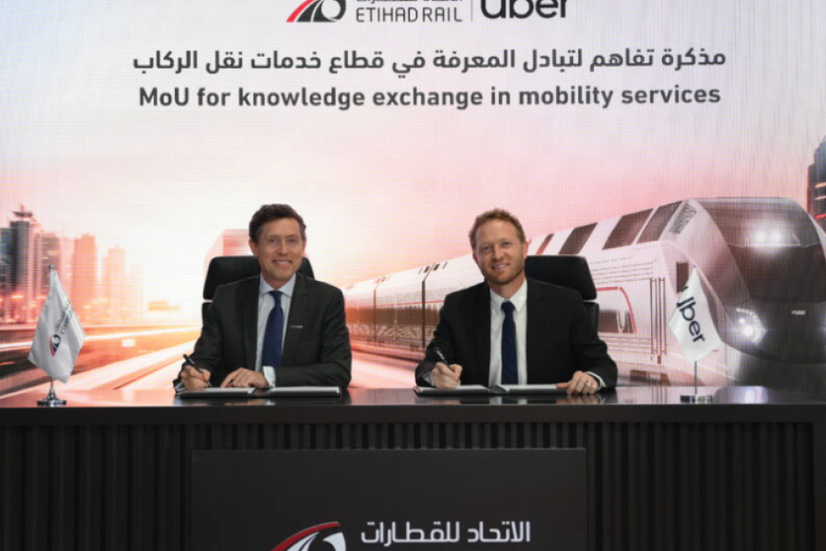Etihad Rail and Uber sign MoU photo credit Uber