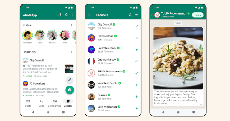 WhatsApp Channels Image credit whatsapp