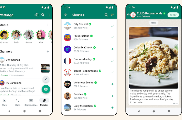 WhatsApp Channels Image credit whatsapp