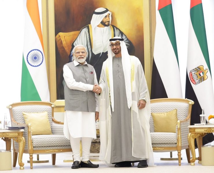 PM Modi meets Sheikh Mohamed in UAE