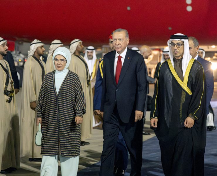 Turkey's president arrives in UAE