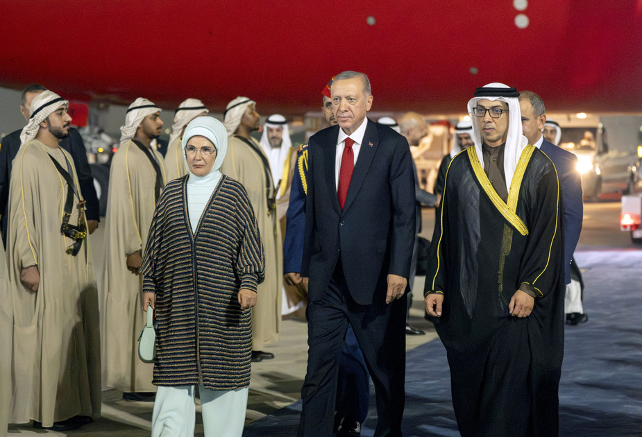 Turkey's president arrives in UAE