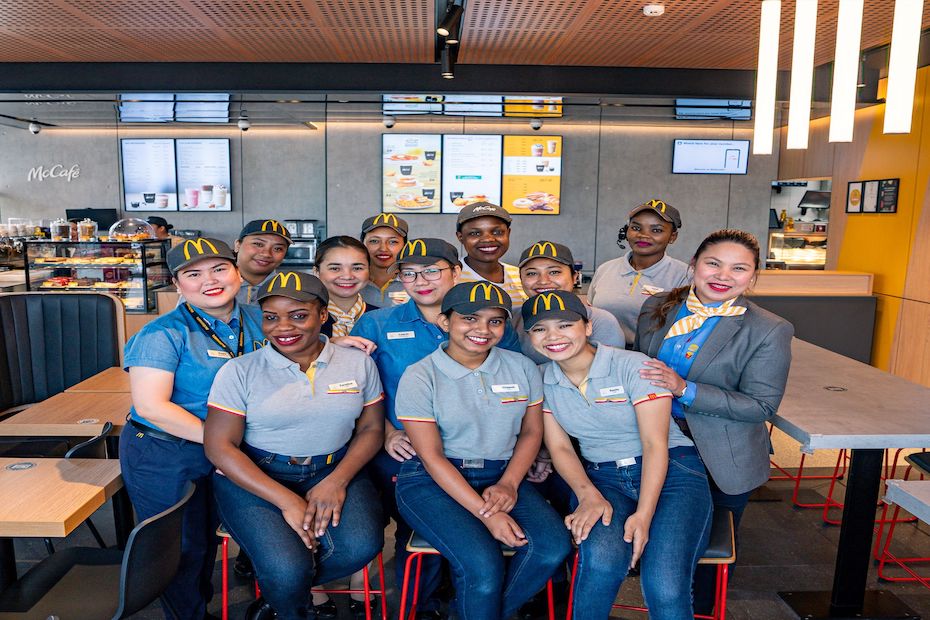 McDonald's UAE Umm Suqeim All-female Team at restaurant launch Image McDonald's UAE