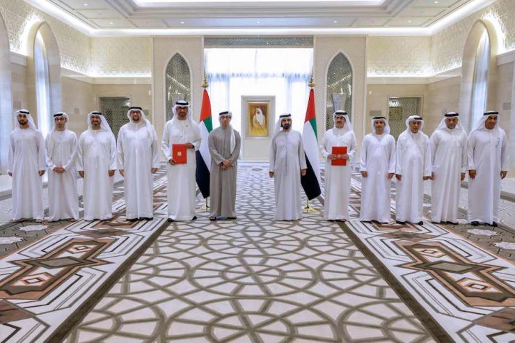 Mohammed bin Rashid witnesses signing of agreement between Masdar and DEWA Image DEWA