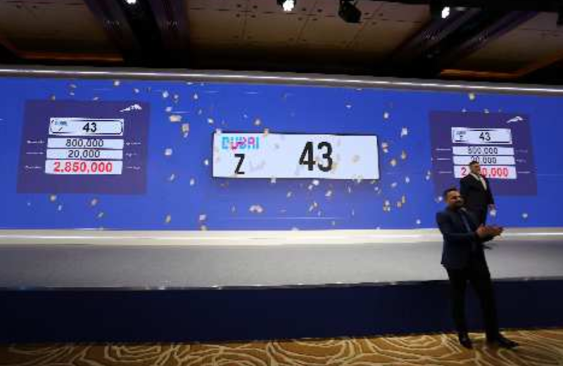 RTA premium plates auction nets 49.7m Image RTA