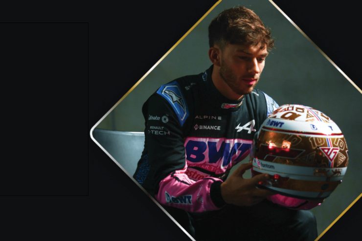 Abu Dhabi Grand Prix Alpine F1 Helmet Design