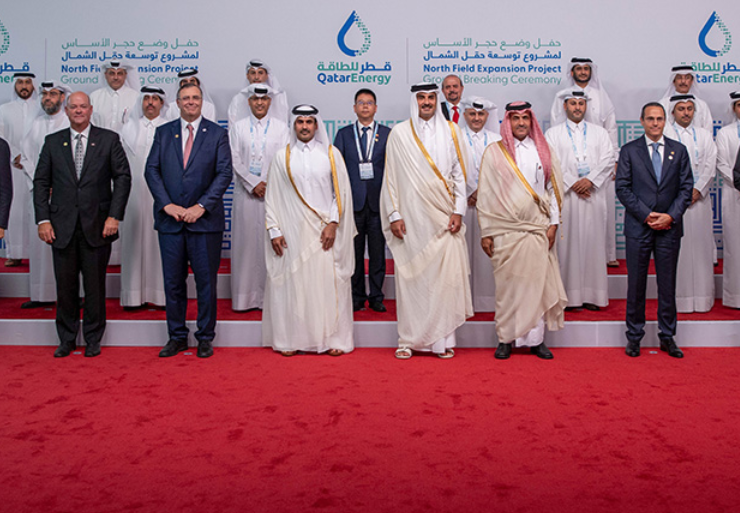 Qatar foundation stone laid for North Field Expansion Project Image courtesy QatarEnergy