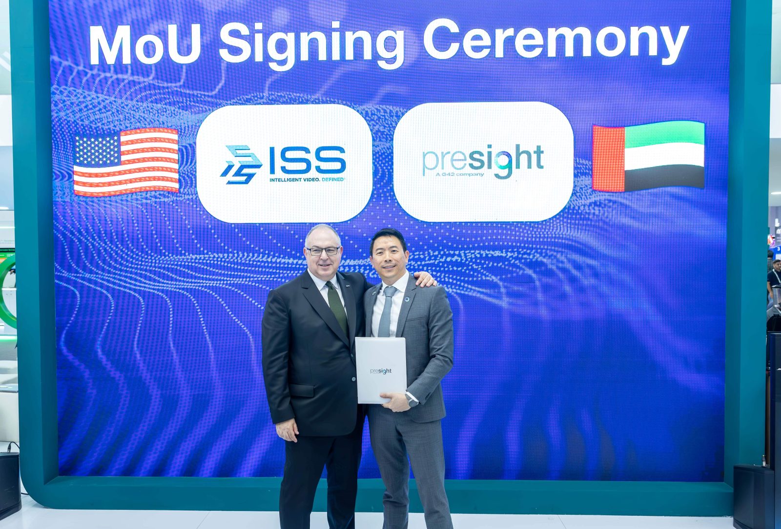 Richard Burns, Chairman of ISS and Thomas Pramotedham, CEO of Presight Image Supplied