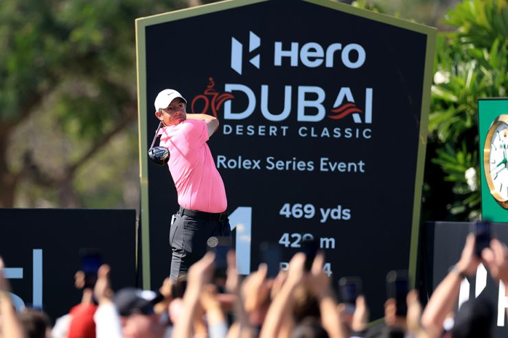 number one and three-time champion Rory McIlroy to return for the Hero Dubai Desert Classic 2024