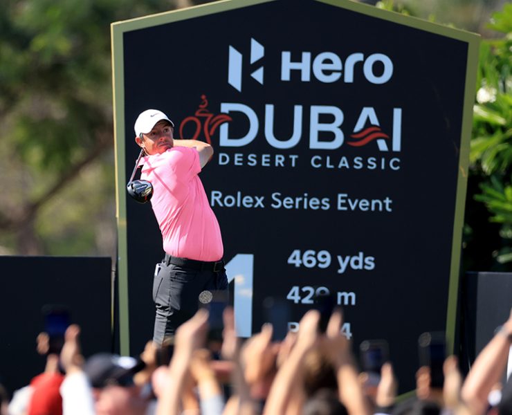 number one and three-time champion Rory McIlroy to return for the Hero Dubai Desert Classic 2024