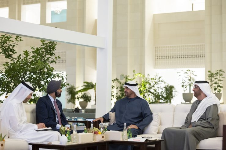 UAE PRESIDENT MEETS WORLD BANK CHIEF