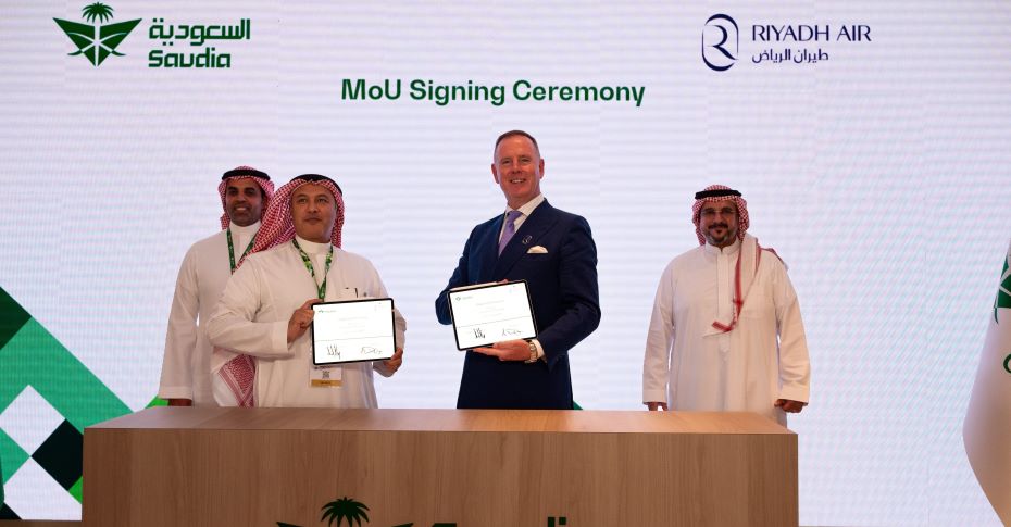 Saudia x Riyadh Air ink landmark agreement at Dubai AIrshow to strengthen Saudi Aviation