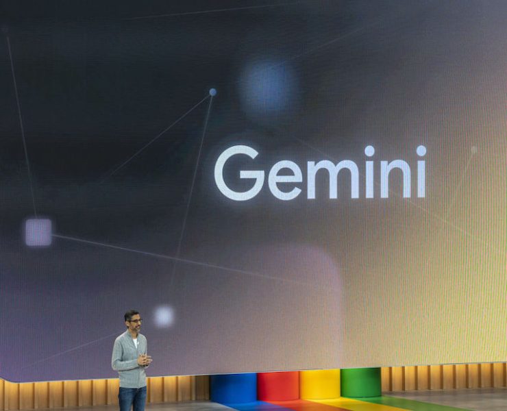Gemini - Sundar Pichai, chief executive officer of Alphabet Inc., during the Google I/O Developers Conference in Mountain View, California, US, on Wednesday, May 10, 2023. Google introduced a new large language model, used for training artificial intelligence tools like chatbots, known as PaLM 2, and said it has already woven it into many of the internet search company’s marquee products. Photographer: David Paul Morris/Bloomberg
