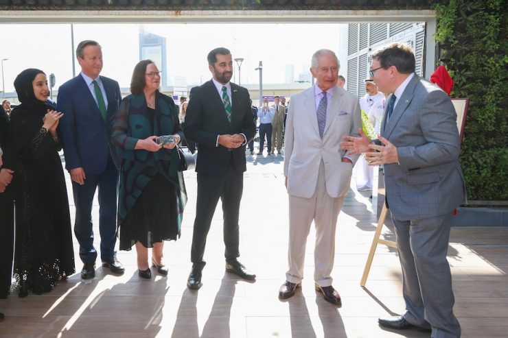 KIng Charles visits heriott watt university Image supplied