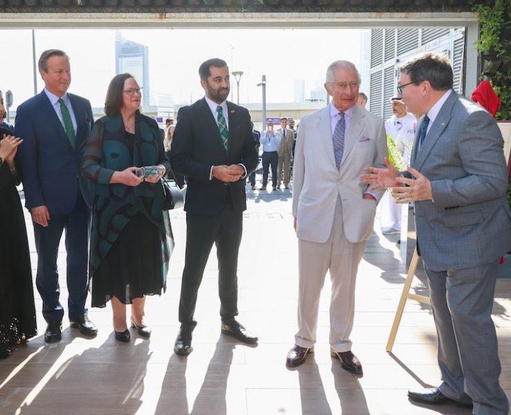KIng Charles visits heriott watt university Image supplied